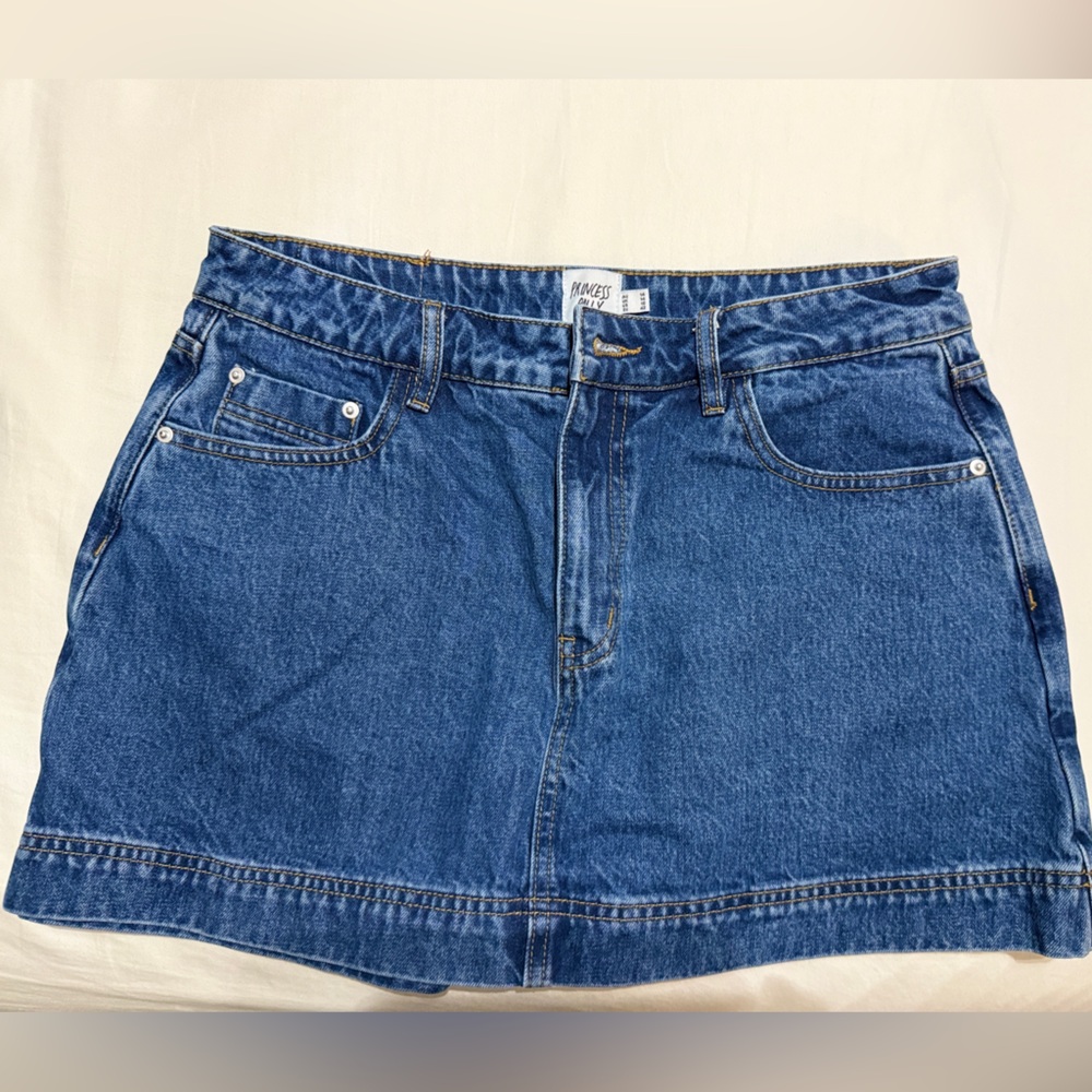 Princess Polly Gazelle Denim Skort Mild Wash